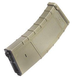 ASG M4 / M16 MX18-Style Polymer-Magazin Hi-Cap 300 Schuss tan