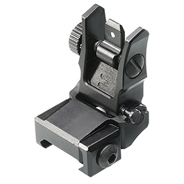 UTG Tactical Low Profile Flip-Up Rear Sight f. 21mm Schienen schwarz