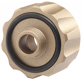 G&G Battle Owl Tracer Silencer Adapter 14mm- auf 12mm- Desert Tan