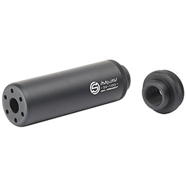 G&G SS-100 Alumininium Mock Suppressor 14mm- / 14mm+ schwarz