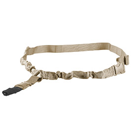 GK Tactical 1-Punkt Tragegurt QD Dual Bungee Universal Tan / Coyote