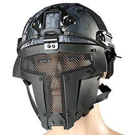 Evolution Airsoft Spartan Gittermaske f. FAST Helme schwarz