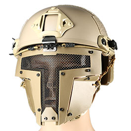 Evolution Airsoft Spartan Gittermaske f. FAST Helme Dark Earth