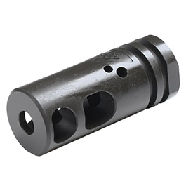 King Arms Black Rain Ordnance Compensator Round-Edition Stahl schwarz 14mm-