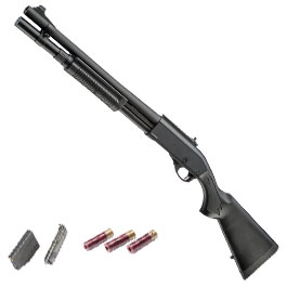 Golden Eagle M8872 Vollmetall Pump Action Gas Shotgun 6mm BB schwarz