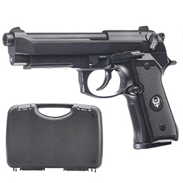 HFC M92A1 Vollmetall GBB 6mm BB schwarz inkl. Pistolenkoffer