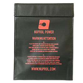 Nuprol LiPo Safety Bag Large 23 x 30cm Feuerfeste Sicherheitstasche schwarz