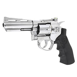 KLI Titan 4 Zoll Revolver Vollmetall CO2 6mm BB Chrome-Finish