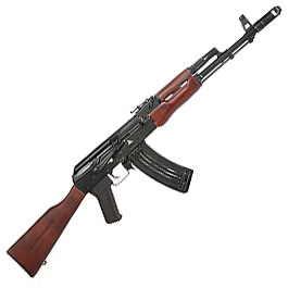 APS AK-74 Vollmetall Echtholz BlowBack S-AEG 6mm BB schwarz - Used Look Edition Bild 2