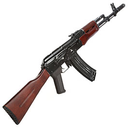 APS AK-74 Vollmetall Echtholz BlowBack S-AEG 6mm BB schwarz - Used Look Edition Bild 3