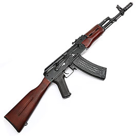 APS AK-74 Vollmetall Echtholz BlowBack S-AEG 6mm BB schwarz - Used Look Edition Bild 4