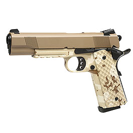 Nuprol Raven M1911 MEU Railed Vollmetall GBB 6mm BB Tan / Digital Desert