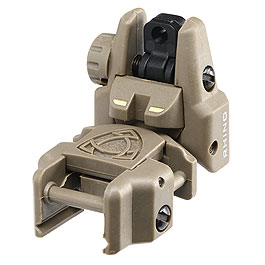 APS Rhino Flip-Up Rear Sight / Zielvisier Desert Tan f. 21mm Schienen