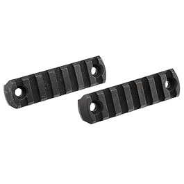 APS M-LOK 21mm Polymer-Schienen Set 7 Slots / 81mm (2 Stück) schwarz