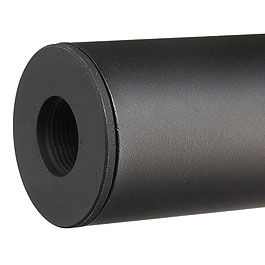 APS Sub-Sonic Aluminium Suppressor 110 x 33mm 14mm+ / 14mm- schwarz Bild 5
