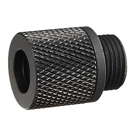 APS Aluminium Schalldmpferadapter f. Pistolen 12mm- auf 14mm- schwarz