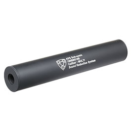 APS Sub-Sonic Aluminium Suppressor 190 x 33mm 14mm+ / 14mm- schwarz