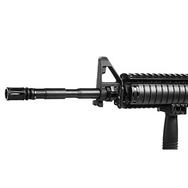 SRC SR4-16 RIS Carbine Fixed Stock Vollmetall CO2 Non-Blow-Back 6mm BB schwarz Bild 6