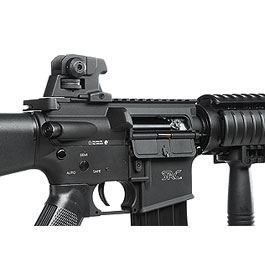 SRC SR4-16 RIS Carbine Fixed Stock Vollmetall CO2 Non-Blow-Back 6mm BB schwarz Bild 8