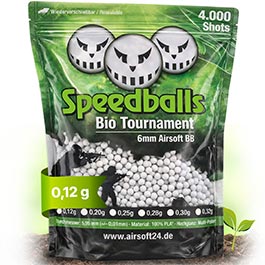 Produktbild zu Speedballs Bio Tournament BBs 0.12g 4.000er Beutel elfenbein ...