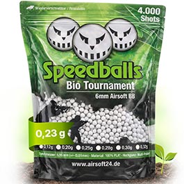 Produktbild zu Speedballs Bio Tournament BBs 0.23g 4.000er Beutel weiss ...