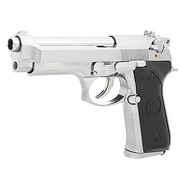 KLI M92 Vollmetall GBB 6mm BB Platinum Chrome-Finish