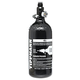 Tippmann 0,8L / 48ci HPA Tank mit Regulator 3000 PSI / 850 PSI schwarz