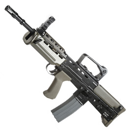 G&G L85 Carbine ETU-Mosfet BlowBack Vollmetall S-AEG 6mm BB oliv / schwarz