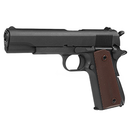 KLI M1911A1 mit Metallschlitten GBB 6mm BB schwarz