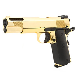 KLI M1911 V12 Vollmetall GBB 6mm BB Plated Gold-Finish