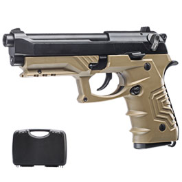 Ersatzteilset HFC M92 GripTac Vollmetall GBB 6mm BB coyote inkl. Pistolenkoffer