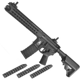 APS M4 12,5 Zoll KeyMod ASR-Series Vollmetall BlowBack S-AEG 6mm BB schwarz