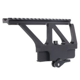 MET AK47 / AK74 CNC Aluminium Quick Detach Zielgert-Halterung schwarz