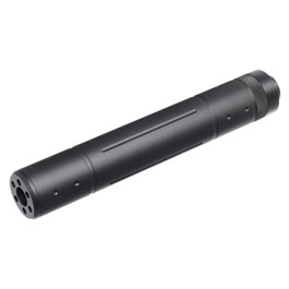 MET Aluminium Type-D Suppressor Silencer 195 x 31mm 14mm- schwarz