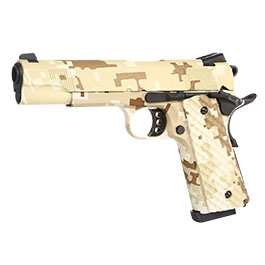 Nuprol Raven M1911 MEU Vollmetall GBB 6mm BB Digital Desert