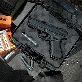 Kleinbild 1 Glock 17 Gen. 4 Airsoft mit Metallschlitten CO2 BlowBack 6mm BB schwarz