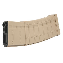 Evolution M4 / M16 Tac-A Polymer-Magazin Hi-Cap 450 Schuss Tan