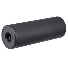 MET Aluminium Smooth Suppressor Silencer 100 x 35mm 14mm+ / 14mm- schwarz Bild 1 xxx: