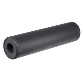 MET Aluminium Smooth Suppressor Silencer 130 x 32mm 14mm+ / 14mm- schwarz