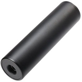 MET Aluminium Smooth Suppressor Silencer 130 x 35mm 14mm+ / 14mm- schwarz