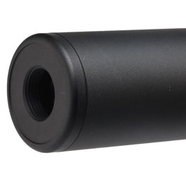 MET Aluminium Smooth Suppressor Silencer 100 x 32mm 14mm+ / 14mm- schwarz Bild 5