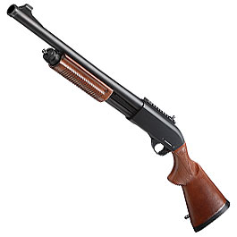 Jag Arms Scattergun HD Vollmetall Pump Action Gas Shotgun 6mm BB Echtholz-Version