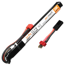 airmaX LiPo Akku 11.1V 1200mAh 20 / 40C Stick-Type m. Deans Anschluss + Mini-Tam Adapter