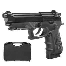 Ersatzteilset HFC M92 GripTac Vollmetall CO2 BlowBack 6mm BB schwarz inkl. Pistolenkoffer