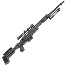 Well MB4418-3D Mk13 Mod 7 Snipergewehr inkl. Zweibein / Zielfernrohr Springer 6mm BB schwarz Bild 5