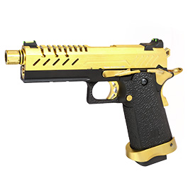 Vorsk Airsoft Hi-Capa 4.3 Vollmetall GBB 6mm BB gold / schwarz