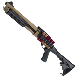 Golden Eagle M8873 Vollmetall Pump Action Gas Shotgun 6mm BB Tan