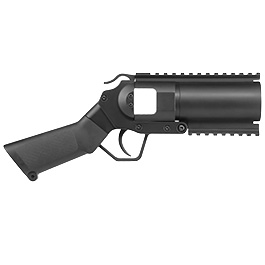 Evolution 40mm Airsoft Pistolen-Launcher Shorty mit Metallgehäuse schwarz Bild 2