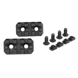 ASG M-Lok 21mm Aluminium Schienen Set 3 Slots / 40mm (2 Stck) schwarz