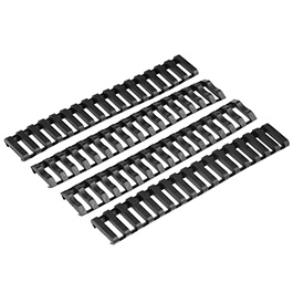 MP Airsoft Ladder Rail Cover 160mm 4er Set - schwarz